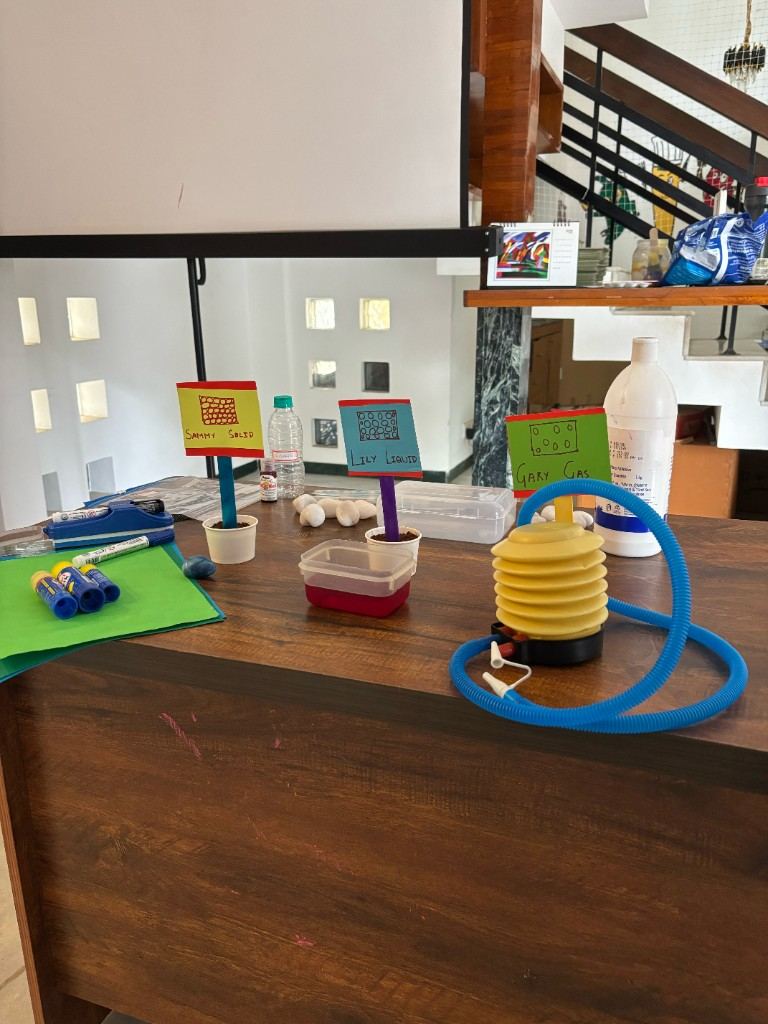 Science experiment materials from a Makerverse session